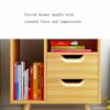 FGHOEV Bedside table with 3 drawers and multi-purpose storage shelf for home furniture