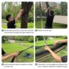 3in1 Outdoor Double Camping Hammock, Ripstop Nylon Travel Hammock with Mosquito Net and Rainfly Tarp, Tree Straps 200kg Load Capacity Large Hammo