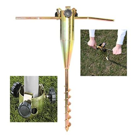 Ram® Heavy Duty Screw In Ground Spike For Rotary Line Parasols Airer Stand For Garden Parasols, Rotary Dryers, Gazebos