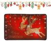 Christmas Doormat Christmas Decorations Entrance Door Mat Cute Reindeer Non Slip Indoor Outdoor Front Door Bathroom Entrance Mats for Xmas Home O