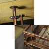NEOCHY Wine Rack Hanging Ceiling Floating Hanging Living Room Kitchen Decoration Modern Wall-Mounted Wine Bottle Rack Glassware Rack Ceiling