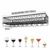 Wine racks Wall Mounted/Red Wine Glasses Storage Shelf/Black Metal Industrial Decoration Shelf/Wine Shelf Cabinet Organizer/for Bars, Home