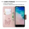 Xiaomi Redmi Note 12 4G Case, Wallet Flip Protective Cover Butterfly PU Leather Shockproof [Drop Protection] Bumper Skin Magnetic Kickstand Shell