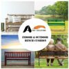 A ATH COLLECTION 100% Waterproof 2 3 4 Seater Indoor & Outdoor Bench Cushion Seat Pads for Lawn & Garden, Patio, Office, Coffee Shop with Removab