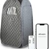 WillowyBe Portable Steam Sauna with Bluetooth Control, Steamer, Body Tent, Foldable Chair | Personal Home Spa | UKCA Certified