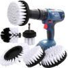 Brush Attachment Drill Set 5 Pieces Drill Brushes Attachment Cleaning Brush Rim Brush Scrubber Cleaning Brush Kit for Rims, Bathtub, Tiles, Kitch