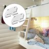 SOLUSTRE 2pcs Furniture Connector Metal Bed Frames Frame Holder Tool Stand Hook on Bed Rails Bed Rail Fittings Headboard Hook Plates Bed Rail Hin