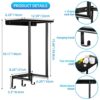 Towel Racks for Bathroom Wall Mounted Laelr Metal Bath Towel Rack for Rolled Towels Bath Rolled Towel Holders with 3 Hooks Bathroom Towel Storage