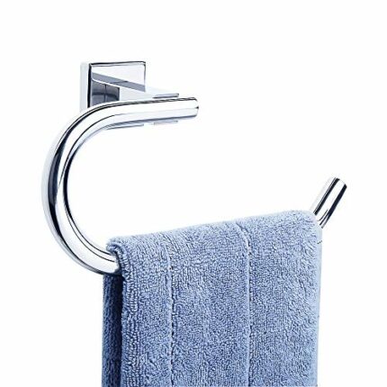 Sayayo Towel Ring Hand Towel Holder Wall Mounted, Towel Rail for Bathroom Kitchen, Toilet Paper Holder, SUS-304 Stainless Steel Polished Finished