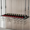 SUCHETA Wall Mounted Wine Racks Wine Rack Free Standing Loft European High-End Bar Counter Wine Glass Rack, Hanging Upside Down Creative Wine Gla