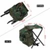 VGEBY Fishing Folding Chairs, Camouflage Fishing Seat Stool with Storage Bag for Camping Fishing Hiking Gardening Traveling Picnic