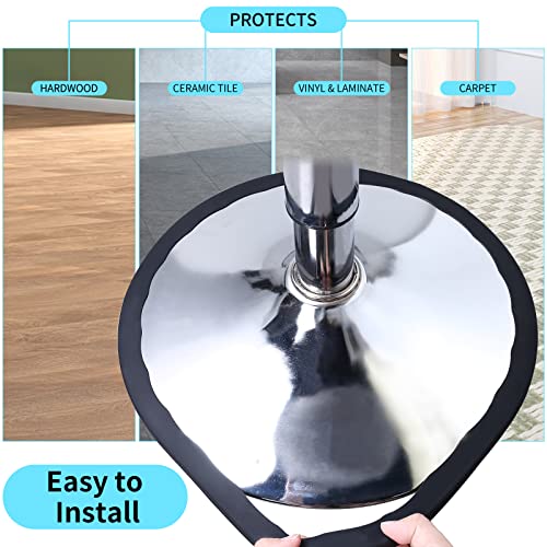 2PCS Φ37cm Barstool Base Ring Silicone Pads - Bar Stool Floor Protectors for Round Base, Protect Floor from Scratch, Reduce Noise, Universal most