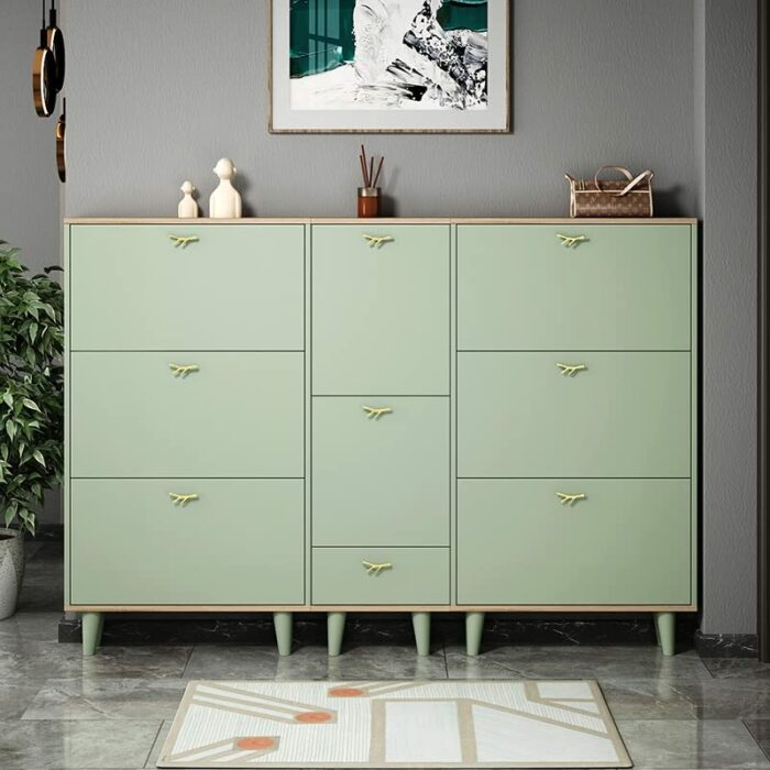 SLNFXC 17CM Home thin Shoe Cabinet Entrance Porch SimpleSmall Apartment Narrow Storage Stool Shoe Rack Organize Furniture