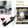 SuproBarware Wine Rack - Stainless Steel Single Wine Bottle Holder Set of 12, Stylish Wine Bottle Organizer Great for Wine Lovers, Countertop Liq