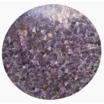 42 x 42 Inches Amethyst Stone Epoxy Art Dining Table Top Round Shape Marble Kitchen Table from Indian Heritage Art and Crafts