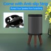 Wooden Speaker Desk Stand for Sonos One, One SL, Play 1 Speaker Stand Desktop Table Stand Holder with Anti-Slip Pad for Sonos Speakers, Black