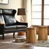 GELISURE Stools Footstool Step Stools Nordic Natural Log Pier Solid Wood Stool Creative Stool Change Shoe Bench Tea Table Stool Tree Stump Wooden