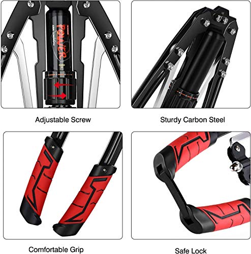 Depmog Double Spring Power Twister Exercise Bar Adjustable Resistance For Upper Body Arm Strength Weight Training At Home Fitness Adjustable Resi