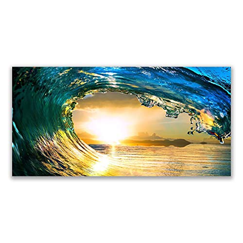 Tulup Splashback - 140x70cm Backsplash Cooker Hob Wall Splashback - Kitchen Wall Panels - Heat Resistant - Toughened/Tempered Safety Real Glass -