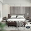 Floating Bedside Table Nightstands,Hanging Bedside Table Cabinet,Wall Mounted Bedside Table Floating Wall Shelf with Glass Design Drawer Storage