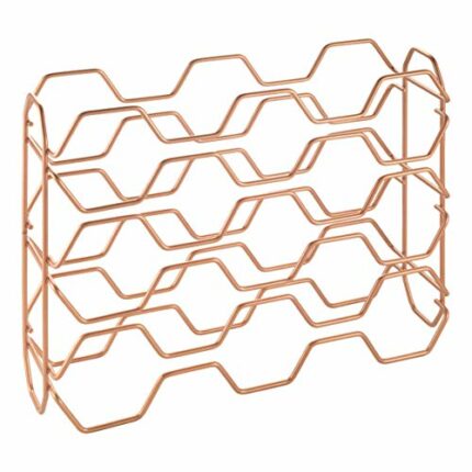 Metaltex BOTELLERO 15 UDS HEXAGON COPPER, Detailed in the description, 43x12x34 cm