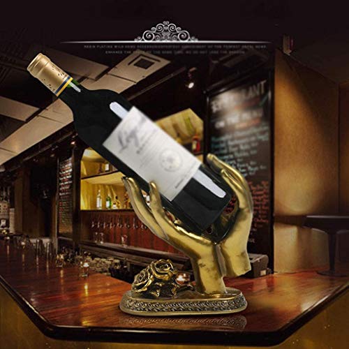 CZDYUF Personalized Wine Rack, Creative European-style Living Room Wine Bottle Rack, Wine Glass Rack Resin