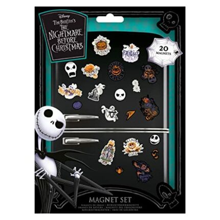 The Nightmare Before Christmas 20-Piece Magnet Set (Colourful Shadows Designs) 20 Mini Magnets, Fridge Magnets, Door Magnets & Small Magnets for