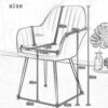 dining chair Kitchen Dining Room Furniture Chairs Dining Chair Set Of 2 Kitchen Dining Room Chairs Modern Kitchen Living Room Reception Leisure A
