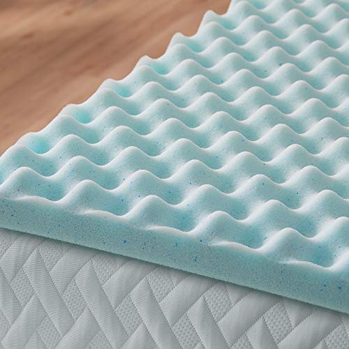 LUCID Domed Mattress Topper with Gel Memory Foam (5 cm)
