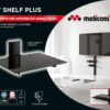 Meliconi 480517 SlimStyle AV Shelf Plus - Black