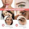 HERBYD Magnifying Mirror 30x with Handle, 1X/30X Hand Mirror Travel Mirror with Double-Sided, Foldable Hand Held Mirror, Hanging Beauty Vanity Mi