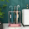 AANAN Umbrella Stands,Office Metal Umbrella Stand Holder, Modern Large Umbrella Rack with Hooks and Removable Drip Tray, for Hallway Entryway Ind