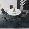 dining chair Kitchen Dining Room Furniture Chairs Matte Suede Leather Dining Chair with Backrest Water Proof PU Leather Lounge Side Chair Living
