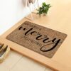 15.74"*23.14"Merry Christmas Door Mat Christmas Decorations Indoor Welcome Carpet Floor Door Mat Seasonal Winter Christmas Rug Christmas Mat Outd