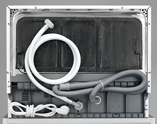 Zanussi ZDM17301WA Freestanding Counter Top Dishwasher, Compact Dishwasher, 55 cm Width, 6 Place Settings, 6 Programmes, Residual Drying, 52dB, W