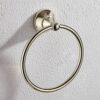 RAKUTE Gold Towel Ring Towel Rack, Bathroom Full Copper Towel Hanging, Bathroom Towel Holder Towel Bar Bathroom Ring