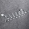 HIGOH Towel Racks, Bathroom Towel Rack Wall Mounted Towel Holder,European Antique Double Bath Towel Rack,Multifunctional Towel Holder,Retro Bathr