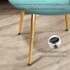 dining chair Kitchen Dining Room Furniture Chairs Velvet Dining Chair Set Of 4 Kitchen Chair Metal Legs Makeup Chairs Upholstered Accent Bedroom