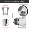 YOHOM Shower Head Holder Suction Handheld Shower Head Bracket Stainless Steel 4 Angles Adjustable Vacuum Shower Head Holder No Drilling Shower Ha