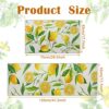 2 Pieces Lemon Kitchen Rugs Set Kitchen Mats Non Slip Rubber Backing Area Rug Lemon Doormat Washable Indoor Outdoor Floor Mats Country Kitchen De