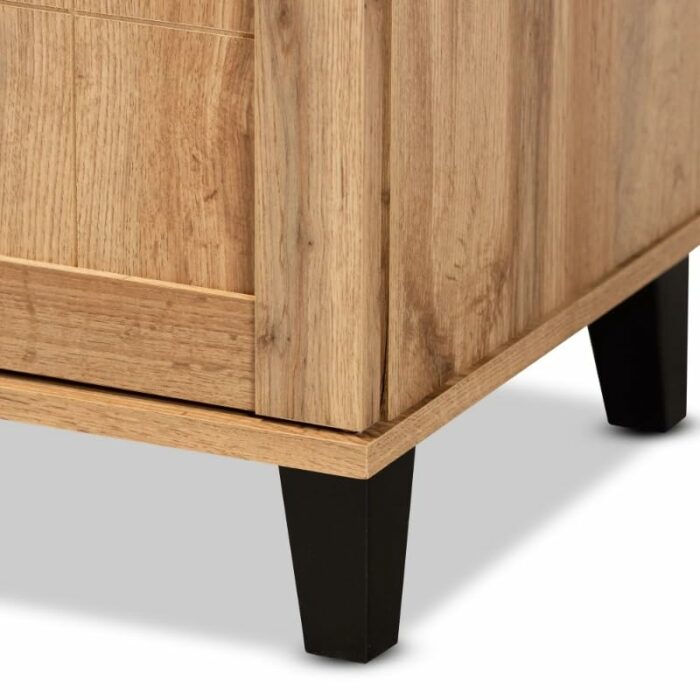 TJLSS With Cabinet Shoe Rack Home Furniture Finished Wood 2-Door Shoe Storage Cabinet Shoes Storage Rack