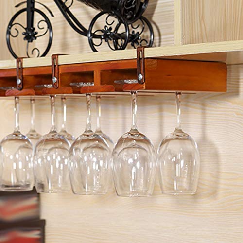 DLOETT Wood Household Wine Rack Bottle Wine Holder Wine Bottle Storage Rack Bar Display Shelf Drinking Holder