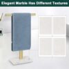 BathAce Hand Towel Holder, T-Shape Hand Towel Stand for Bathroom with Marble Base, 304 Stainless Steel Stand Hand Towel Rack Free-Standing Towel