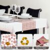 4 Pack Disposable Tablecloth for Rectangle Tables, KENOBEE 137 x 274 cm Waterproof Party Table Cover for Indoor or Outdoor Birthday Thanksgiving