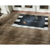 AAZZKANG Welcome Mat Outdoor with Durable Non Slip Rubber Backing Ultra Absorb Mud Easy Clean Entry Door Mat