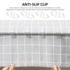 BEIIEB 8 pcs Transparent Tablecloth Clips, Plastic Tablecloth Fixing Clips, Household Anti-slip Fixer, suitable for 3.5-5cm Office Thickness, sui
