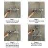 Zotti Portable Travel Bidet Sprayer | Shattaf Hand Held Shower | Connects to Any Shower Hose | Douche Kit 2 | Pet Washing | Chrome 3 Metre Hose