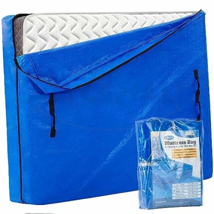 King Size Mattress Bag for Moving & Storage, JOYCEMALL Heavy Duty Extra Thick Waterproof Reusable Mattress Cover Protector with 8 Reinforced Carr