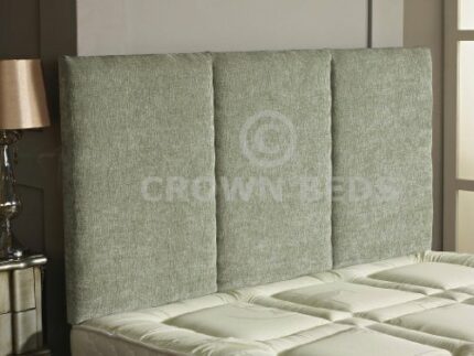CROWNBEDSUK quality alton chenille headboard in 2ft6,3ft,4ft,4ft6,5ft,6ft Meadow, 5ft (kingsize) 26