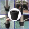 2X Black Rubber Umbrella Cone for Parasol Base Stand Patio Table Hole Ring Plug Fits 1.5 Inch/38mm Umbrella Pole Diameter